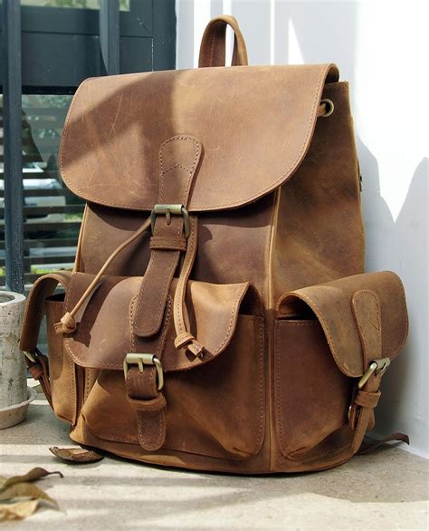 leather backack